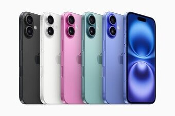 Predám iPhone 16 voľný 16.8 možnosť vybrat farbu