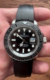 Rolex Yacht Master Oysterflex, Nové, Čierne