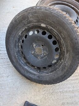 plechove disky 5x112 plus zimne pneu 195/65 r15 hankook - 1