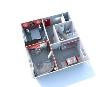 2 izbový tehlový byt,/60m2/, Žilina -STARÉ MESTO