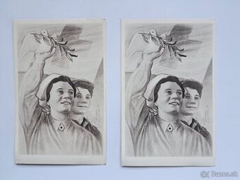 Staré pohľadnice Červený Kríž 1951 PRAHA