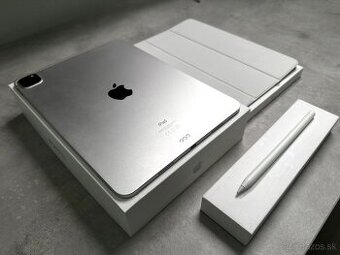 iPad Pro 11 M1 256GB Silver + Apple Pencil + Smart Folio
