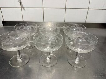 Vintage poháre na šampanské / dezert