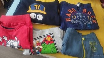 Chlapčenské mikiny veľ. 110 - 116