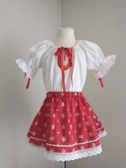 Kroj dievčenský, sukňa a blúzka