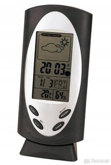 Digitálna meteorologická stanica, budík na batérie