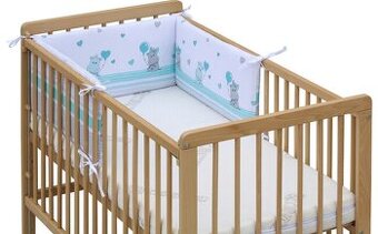 Detska postielka masiv, matrac, bočnice, podložka