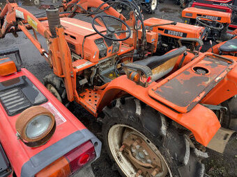Malotraktor KUBOTA B1600 s nakladačom a rotavátorom