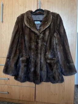Luxusný kožuch z norky – oversize