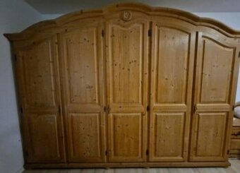 Rustikální ložnicová sestava smrk masiv,6425