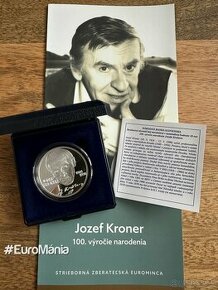 Strieborná minca 10€ 2024 - Jozef Kroner