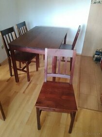 Jedalensky stol+ stoličky 4 ks