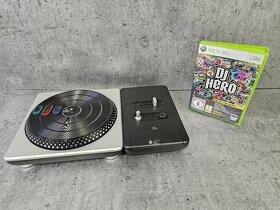 Xbox 360 DJ Hero mixážny pult + hra