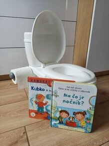 Detské WC so zvukom splachovania + "motivačné" knižky