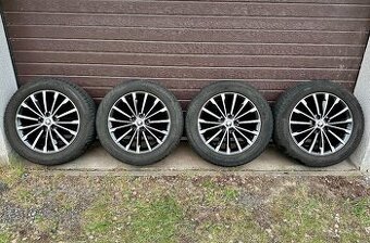 originální ALU kolesá škoda trinity black R18 5x112