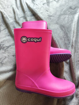 Dievčenské gumáky/čižmy do vody Coqui,velk.35 /22,5 cm