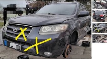 Hyundai Santa Fe 2.2 CRDi 2008 predám DVERE, PIATE DVERE, KA