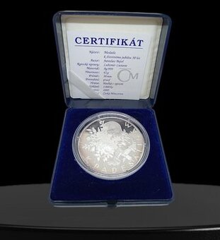Stříbrná Medaile k životnímu Jubileu Proof