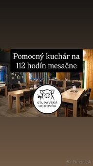 Pomocný kuchár na 112 hod.mesačne