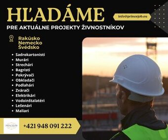 Zákazky pre živnostníkov - rôzne profesie