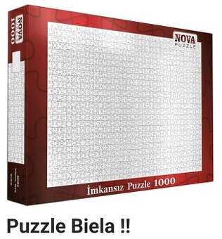 kúpim biele puzzle 1000