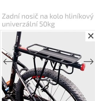Nový univerzálny nosič na bicykel, všetky rozmery na fotkách