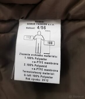 Vojenská goratex zimná bunda os sr 07