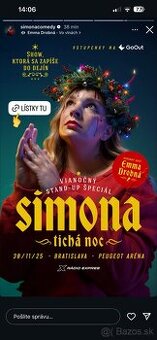 Simona comedy vianočný special v Bratislave 30.11.2025