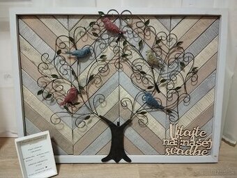 Predam dreveny obraz na zavesenie svadobny strom