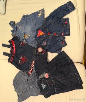 Riflové oblečenie 9-12 mesiacov