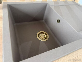 Franke Maris MRG 611 Granitový drez + ATLAS NEO batéria zlat