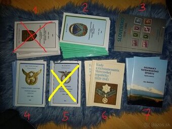 6x publikacia o odznakoch + 1x o znamkach S.Š