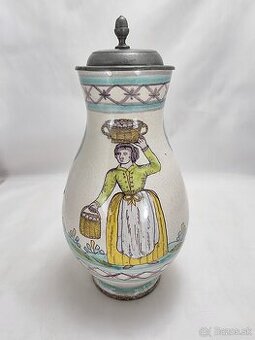 Vzácny fajansový džbán /vyše 200. ročný /