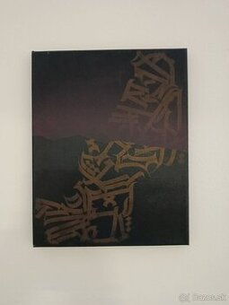 Obraz fluorescenčné, kaligraffiti