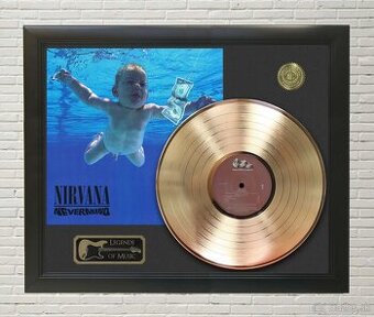 Predám zberateľský rám Nirvana – Nevermind Gold Framed Gold