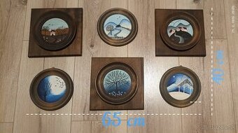 Miniatúry -tempera na plátne