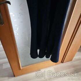 Modré elegantné dlhé šaty - 1
