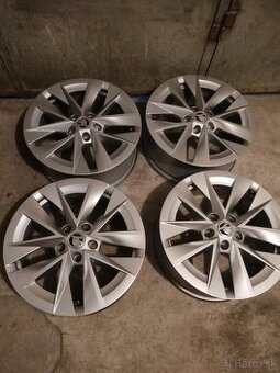 4ks alu disky orig. Škoda ROTARE 5x112 r17