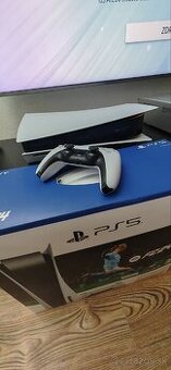 Ps5 s mechanikou +1x ovladac komplet vkrabici