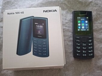 Nokia 105 4g dual sim čierny v záruke do 3 2027 v top stave