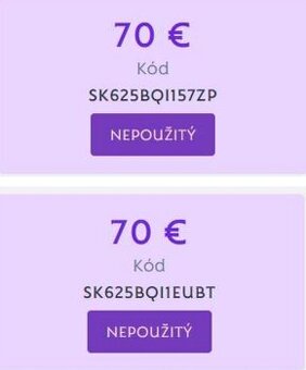 Poukazy na nákup značky Dajana Rodriguez