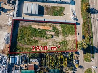 Prenájom pozemok 2818 m2, Nitra – 100 m od napojenia na R1 - 1