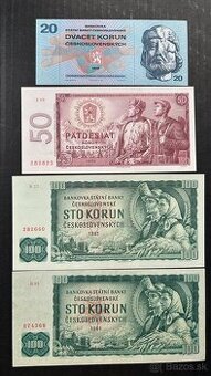 Bankovky ČSSR UNC/1+