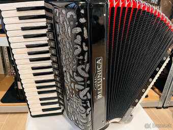 Nový akordeón Beltunica Proffesionall- IV- 96 basový- krásny