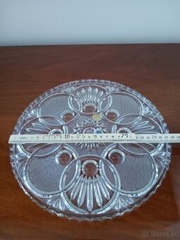 Krištálová brúsená tácka