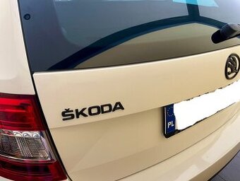 ŠKODA nápisy ČIERNE / CHROMOVE