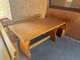 Záhradný stôl,lavice - 1