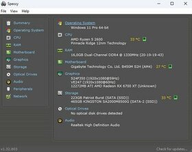 Predám PC AMD Ryzen 5 2600 Ram 16GB RX6700XT