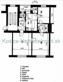 Predaj 3i tehlový byt 71 m2 Bocatiova 8 Košice – Staré Mesto