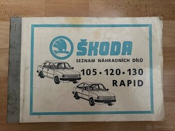 Škoda 105/120/130/Rapid katalóg náhradných dielov